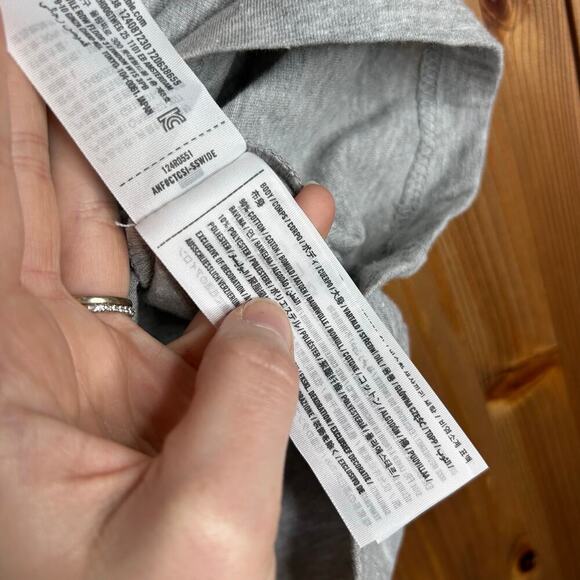 Abercrombie & Fitch Graphic Short Sleeve Tee Shirt Sz Large Gray Camp Horse Farm - Picture 7 of 8